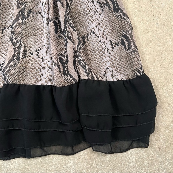 Rock & Roll Cowgirl Dress NWT Snake Print Sleeveless Black/Gray Women's‎ X Large - Picture 2 of 16